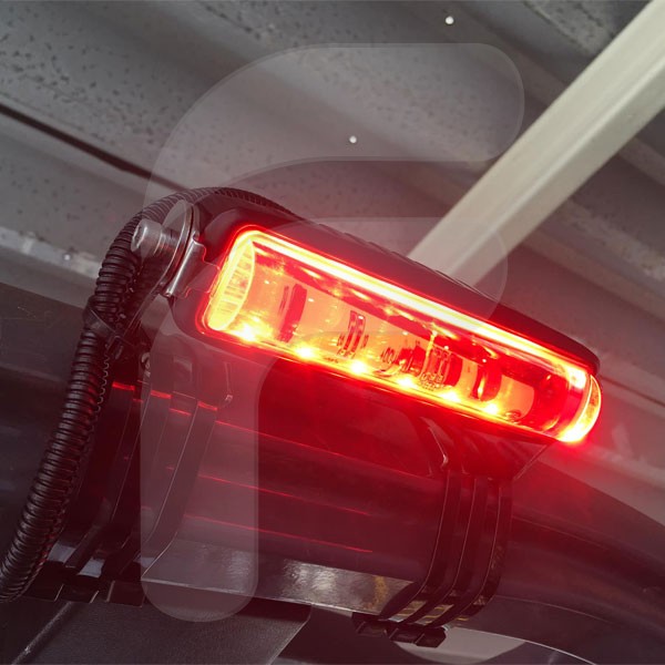RED CIRCULATION CONTOUR HEADLIGHT LED 10/80V 6LEDX